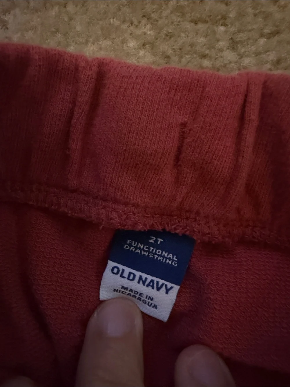 Old Navy Kids Jogger Pants - Light Blue & Brick Red
